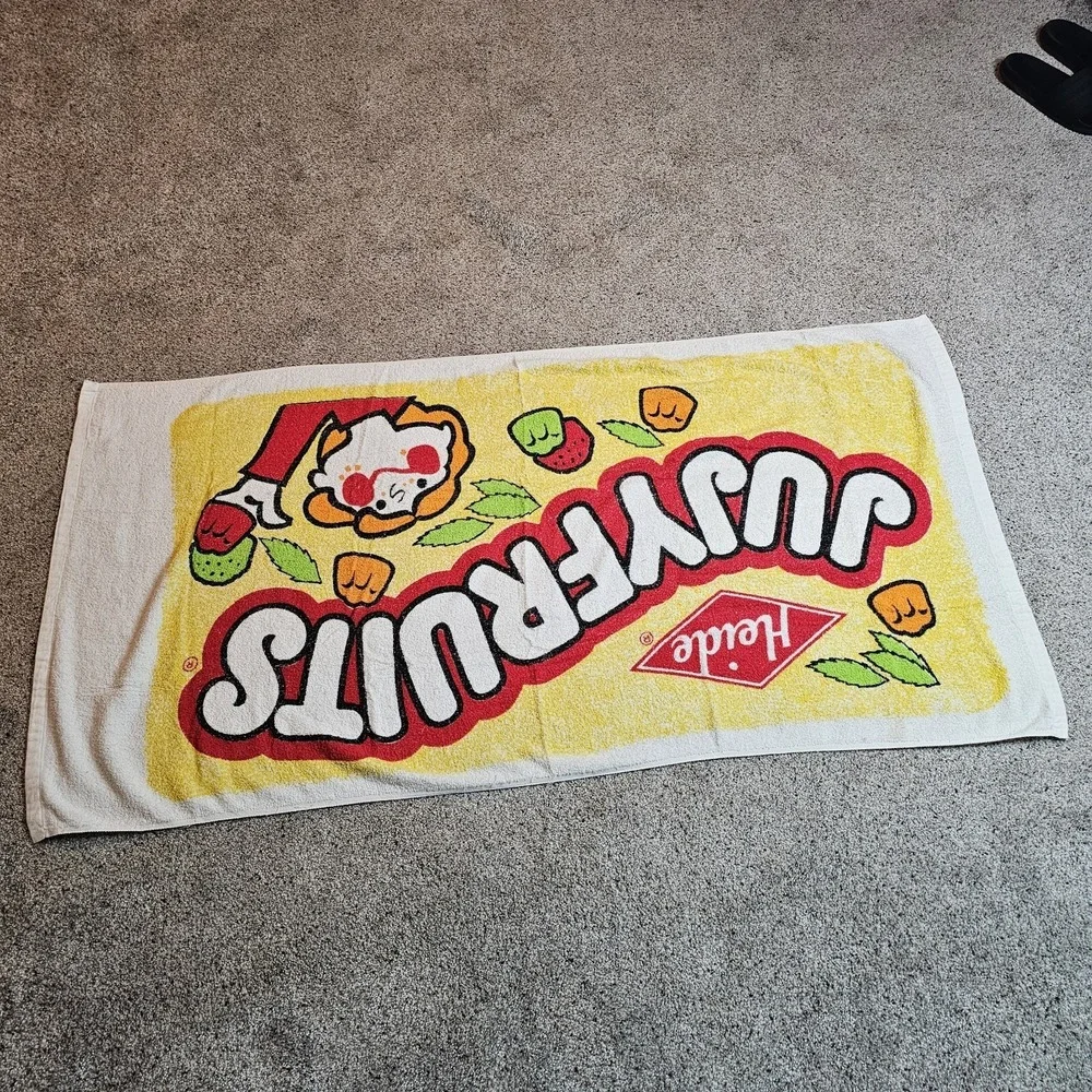 Vintage Jujyfruits Beach Towel Advertising RA Briggs 28.5